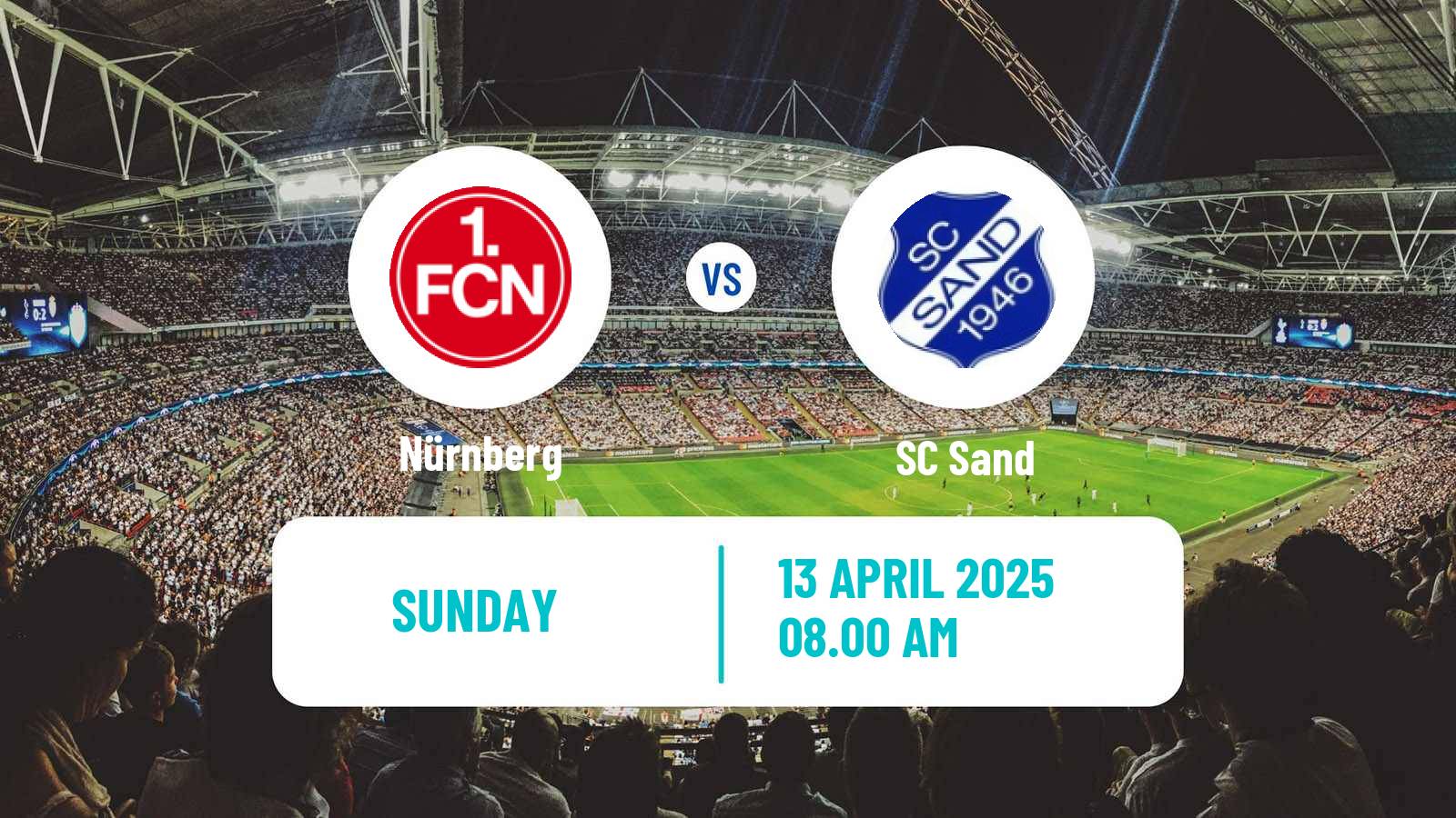 Soccer German 2 Bundesliga Women Nürnberg - Sand
