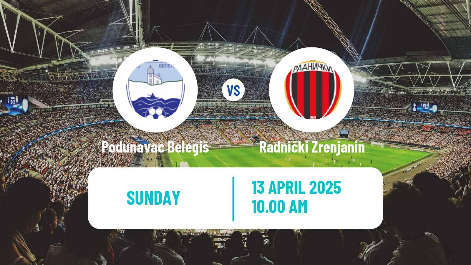 Football Serbian Srpska Liga - Vojvodina Podunavac Belegiš - Radnički Zrenjanin