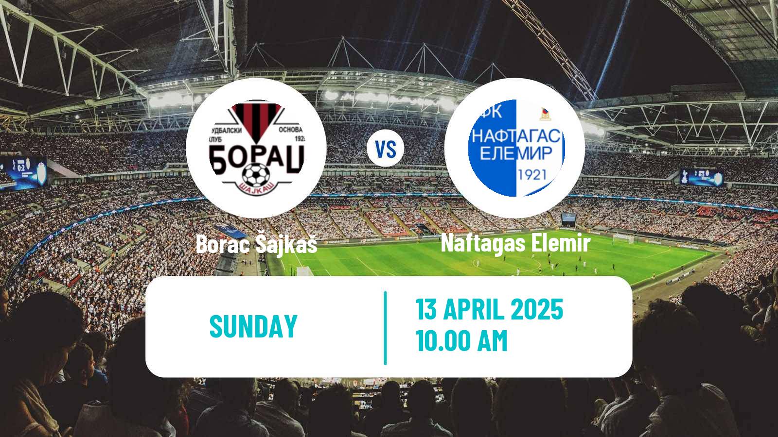 Football Serbian Srpska Liga - Vojvodina Borac Šajkaš - Naftagas Elemir