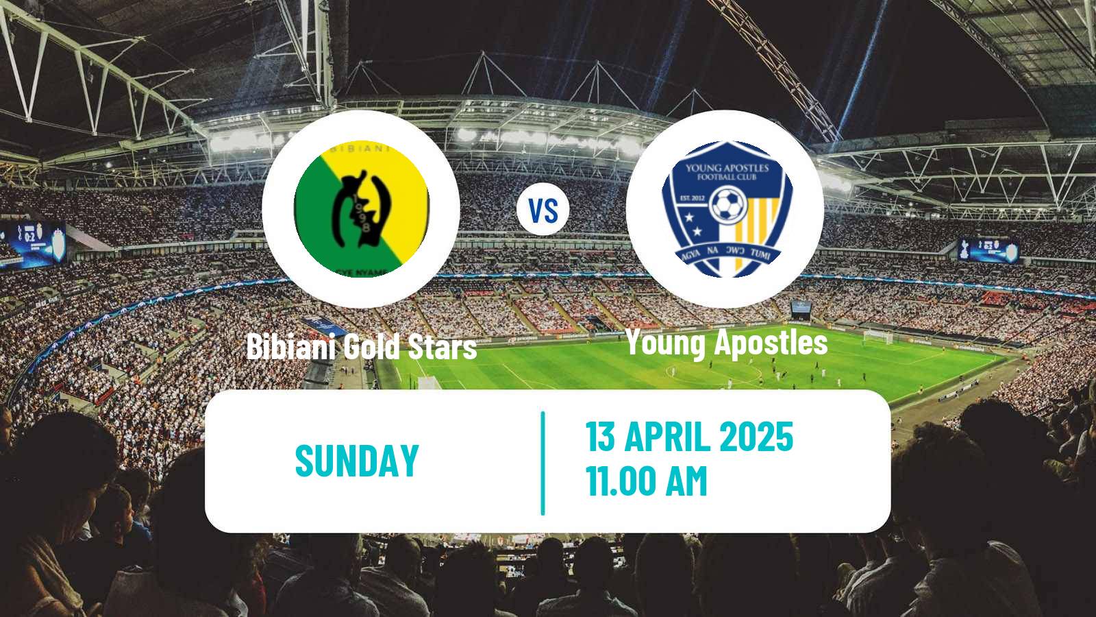 Soccer Ghanaian Premier League Bibiani Gold Stars - Young Apostles