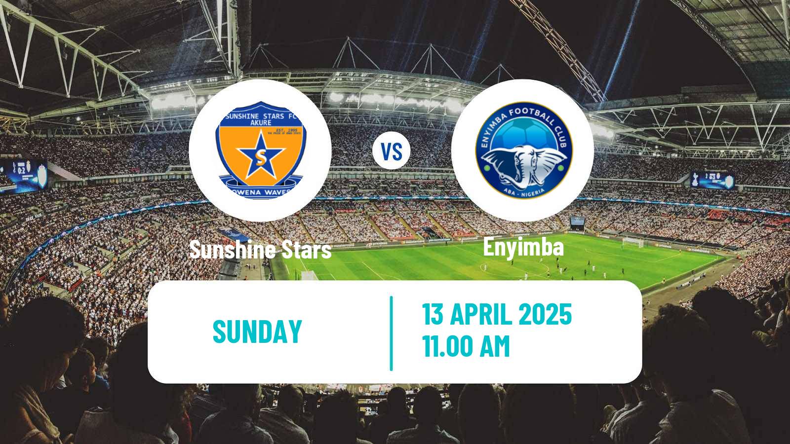 Soccer Nigerian Premier League Sunshine Stars - Enyimba