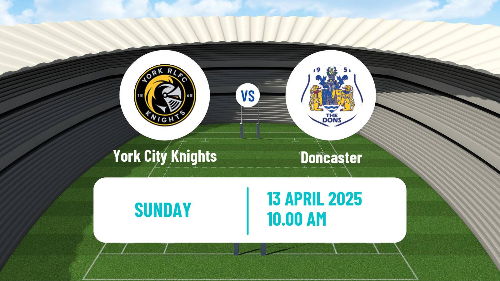 Rugby league English Championship Rugby League York City Knights - Doncaster