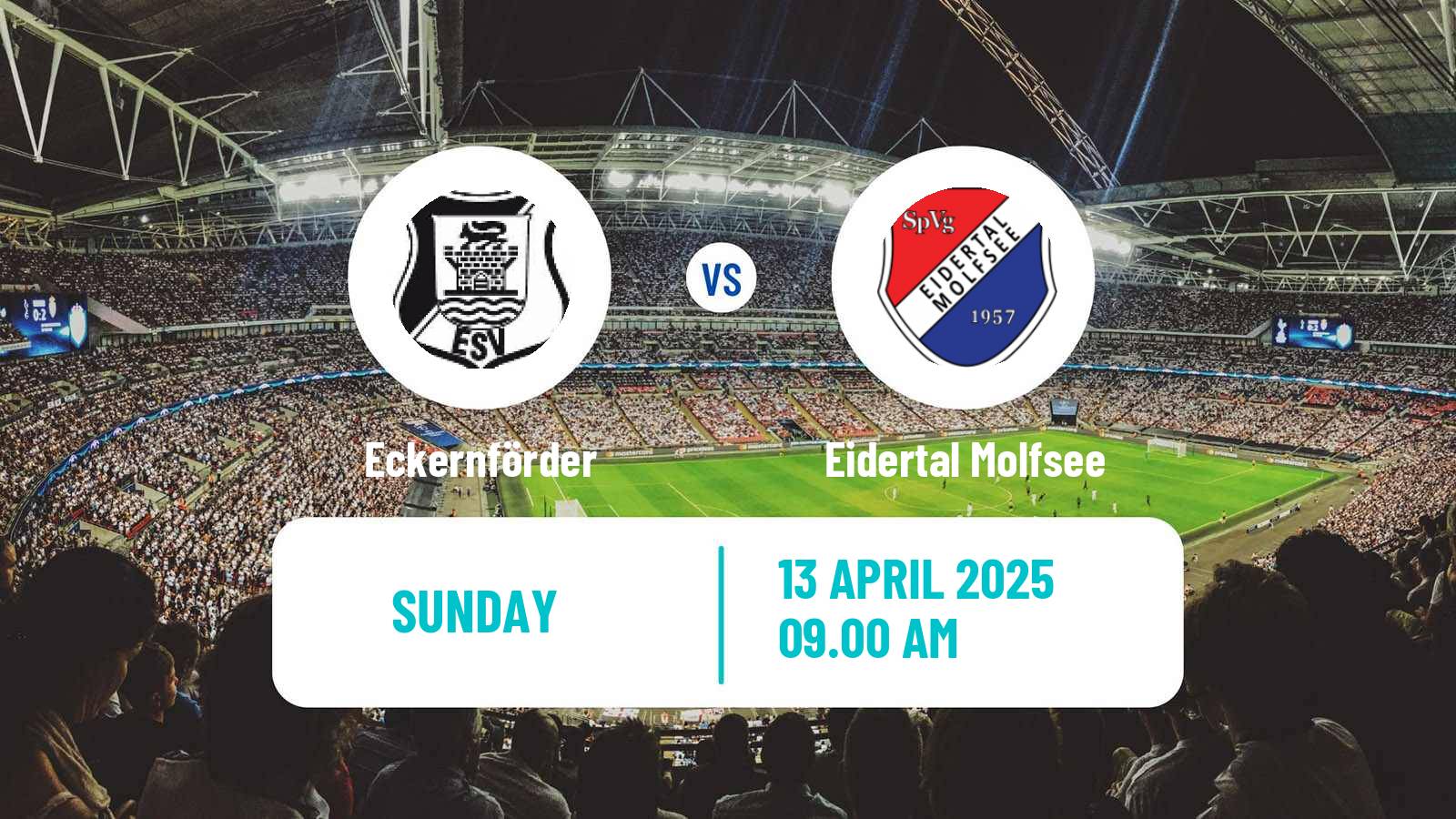 Soccer German Oberliga Schleswig-Holstein Eckernförder - Eidertal Molfsee