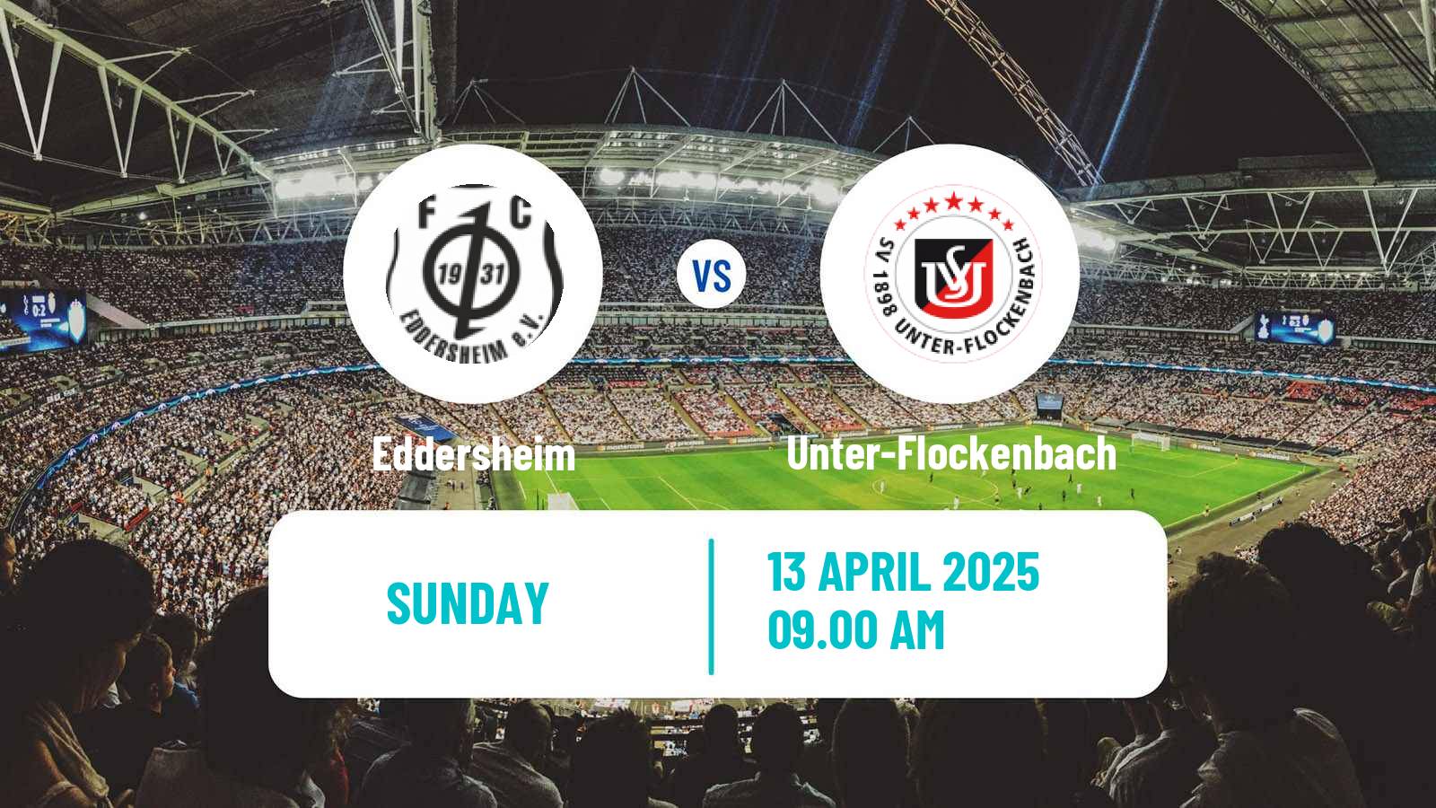 Soccer German Oberliga Hessen Eddersheim - Unter-Flockenbach