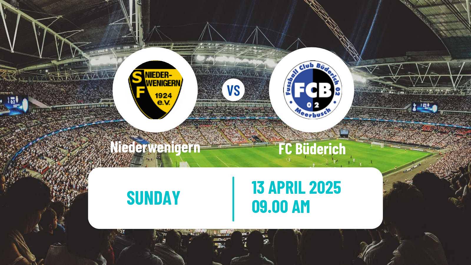 Soccer German Oberliga Niederrhein Niederwenigern - Büderich