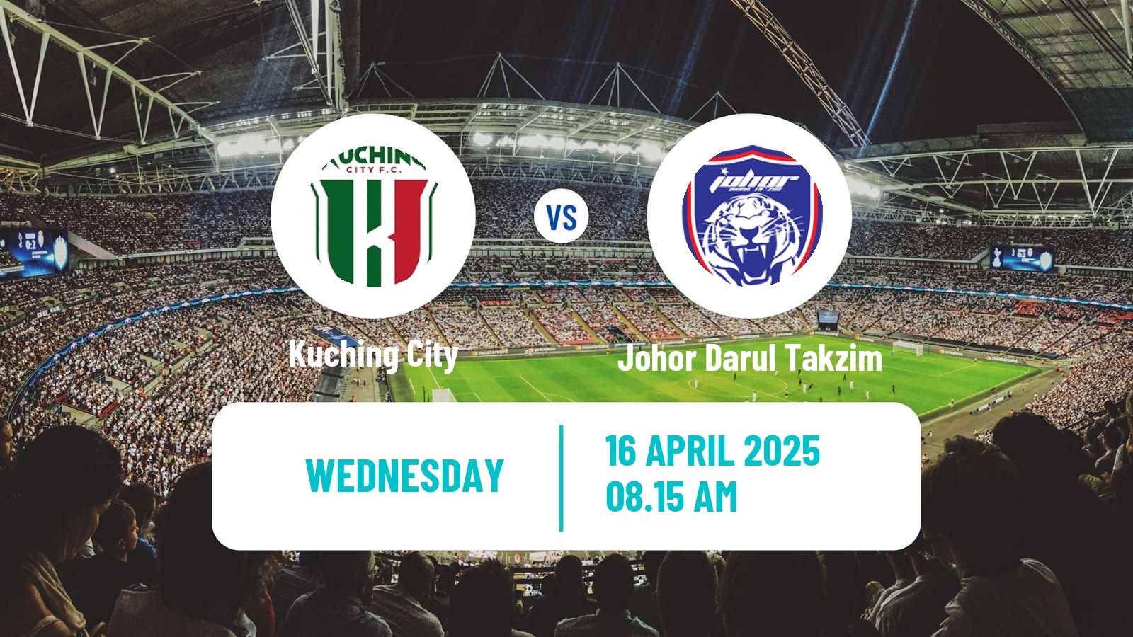 Soccer Malaysian Super League Kuching City - Johor Darul Takzim