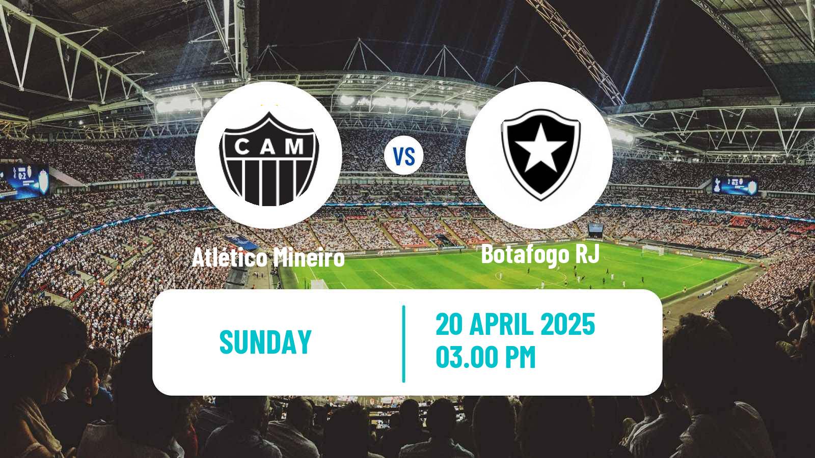 Soccer Brazilian Serie A Atlético Mineiro - Botafogo RJ