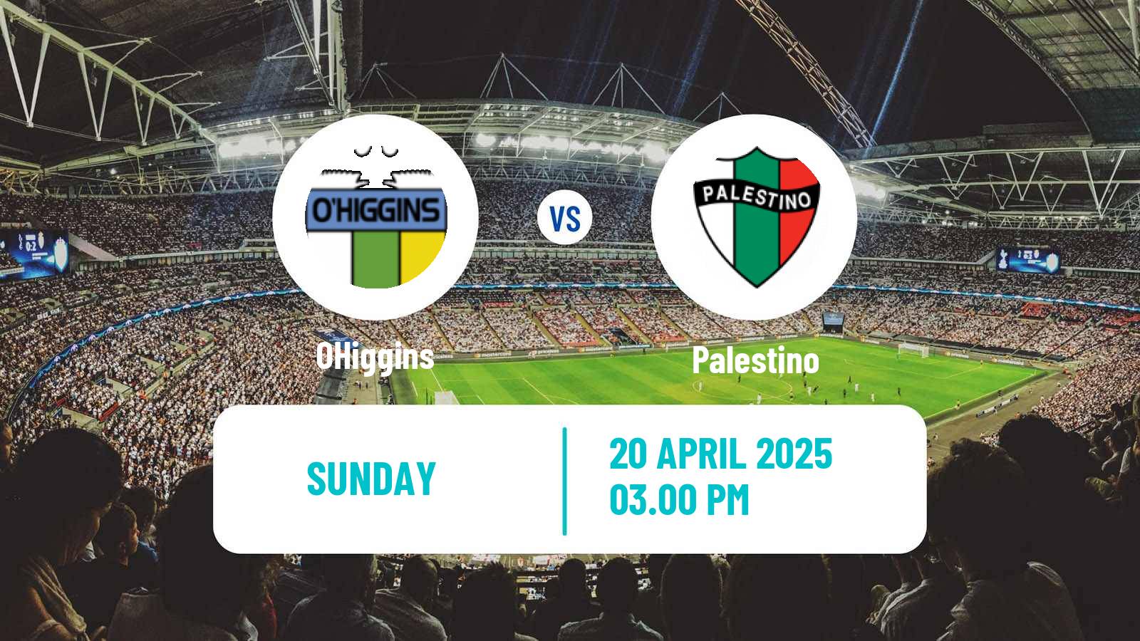 Soccer Chilean Primera Division OHiggins - Palestino