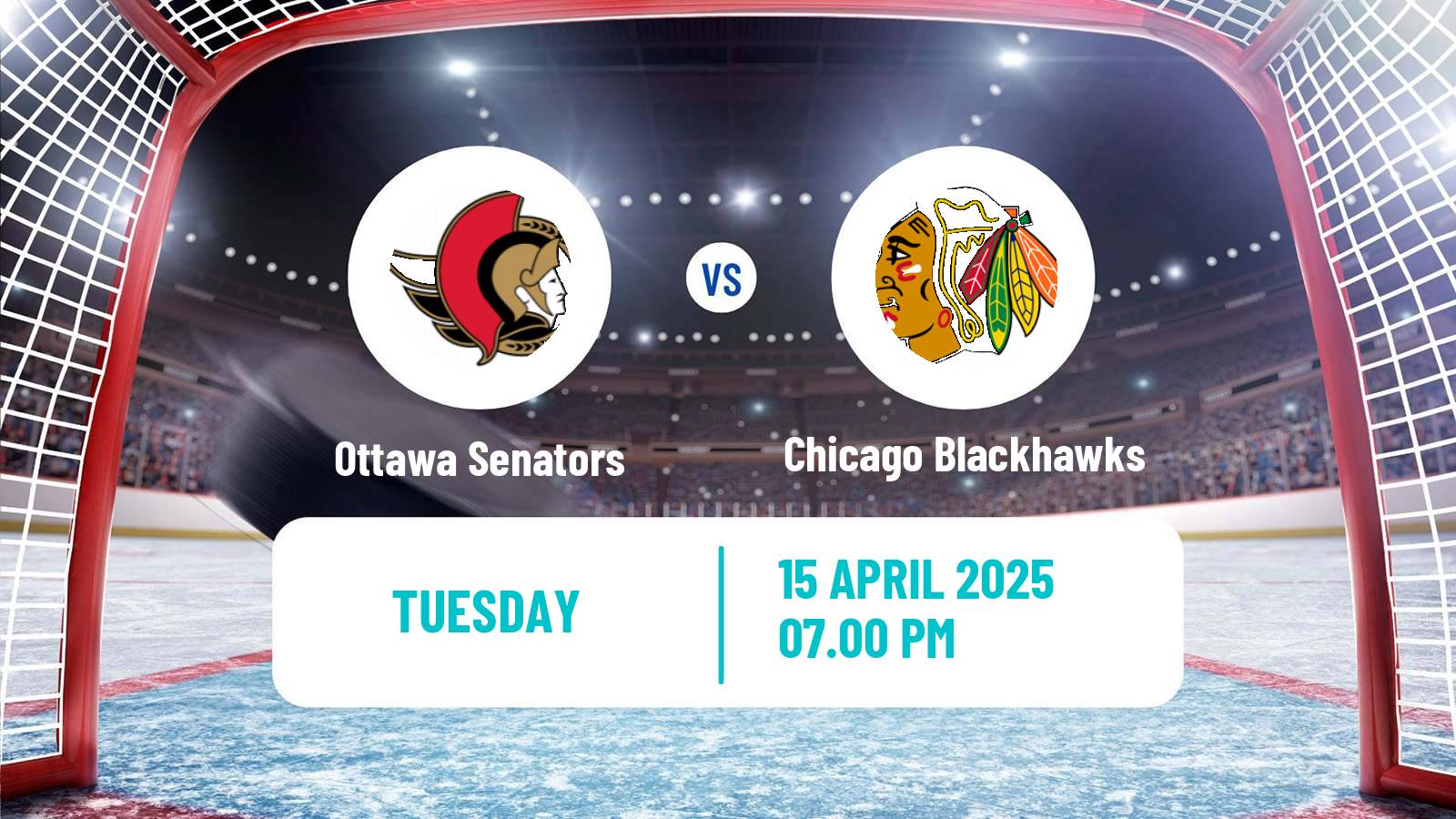 Hockey NHL Ottawa Senators - Chicago Blackhawks