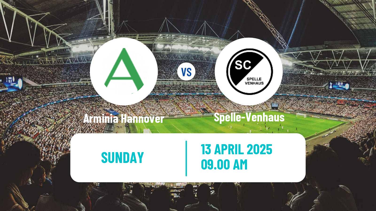 Soccer German Oberliga Niedersachsen Arminia Hannover - Spelle-Venhaus