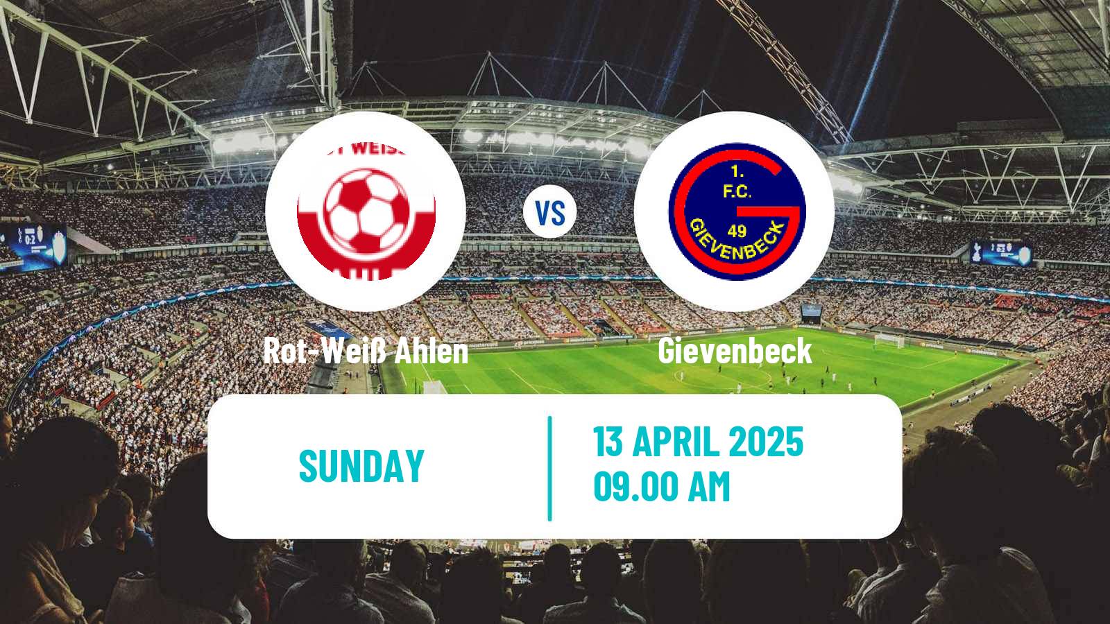 Soccer German Oberliga Westfalen Rot-Weiß Ahlen - Gievenbeck