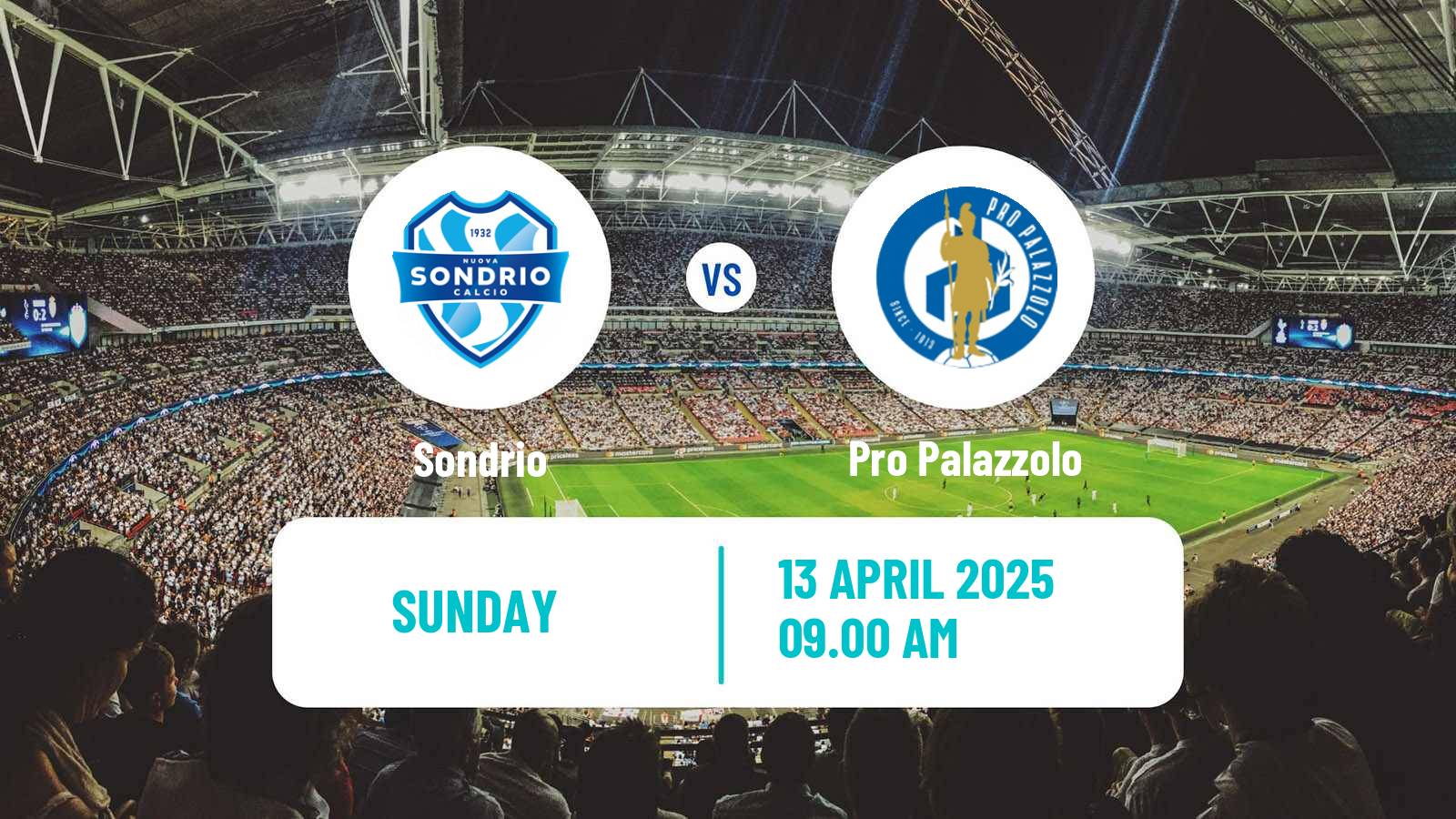 Soccer Italian Serie D - Group B Sondrio - Pro Palazzolo
