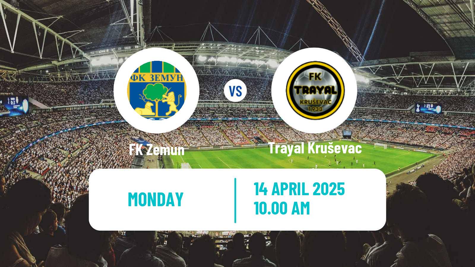 Soccer Serbian Prva Liga Zemun - Trayal Kruševac