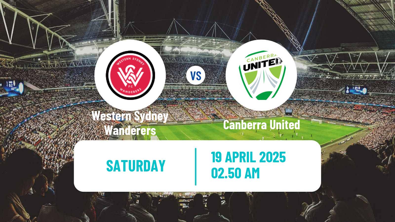 Soccer Australian A-League Women Western Sydney Wanderers - Canberra United