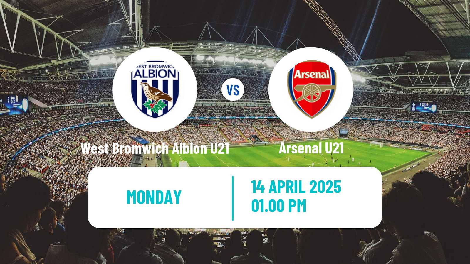 Soccer English Premier League 2 West Bromwich Albion U21 - Arsenal U21