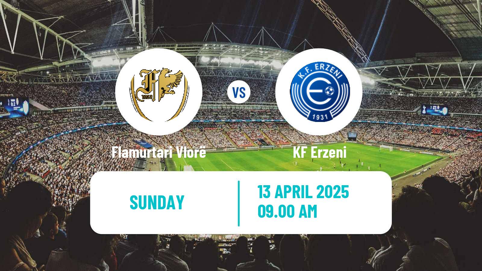 Soccer Albanian First Division Flamurtari Vlorë - Erzeni