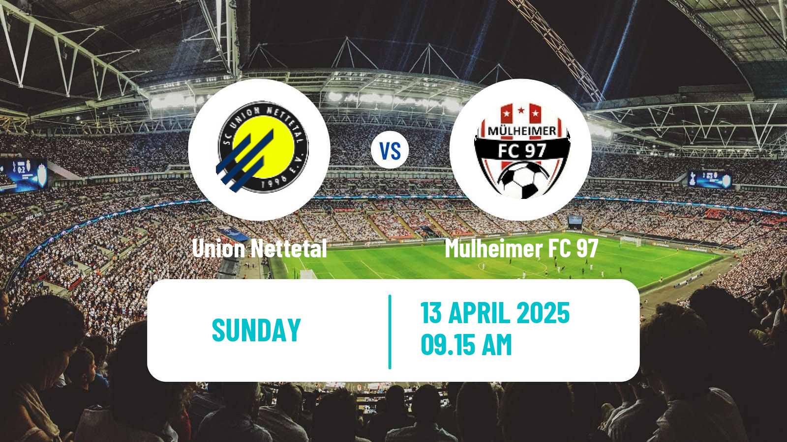Soccer German Oberliga Niederrhein Union Nettetal - Mulheimer FC 97