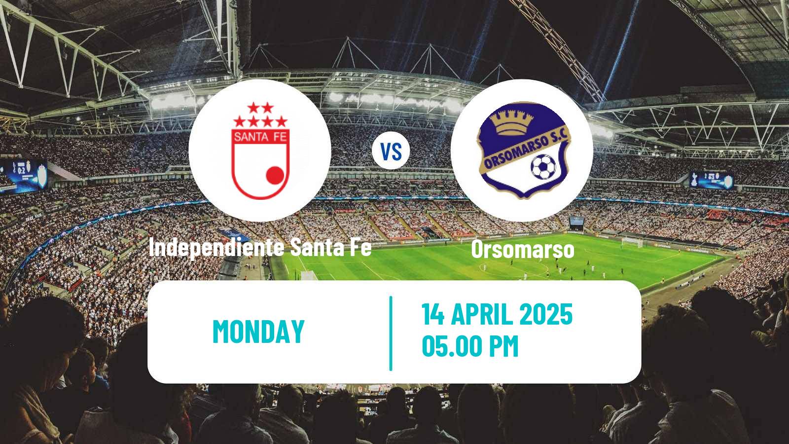 Soccer Colombian Liga Women Independiente Santa Fe - Orsomarso
