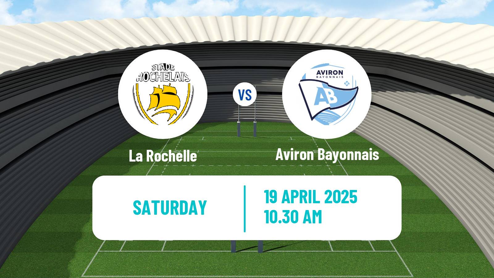 Rugby union French Top 14 La Rochelle - Aviron Bayonnais