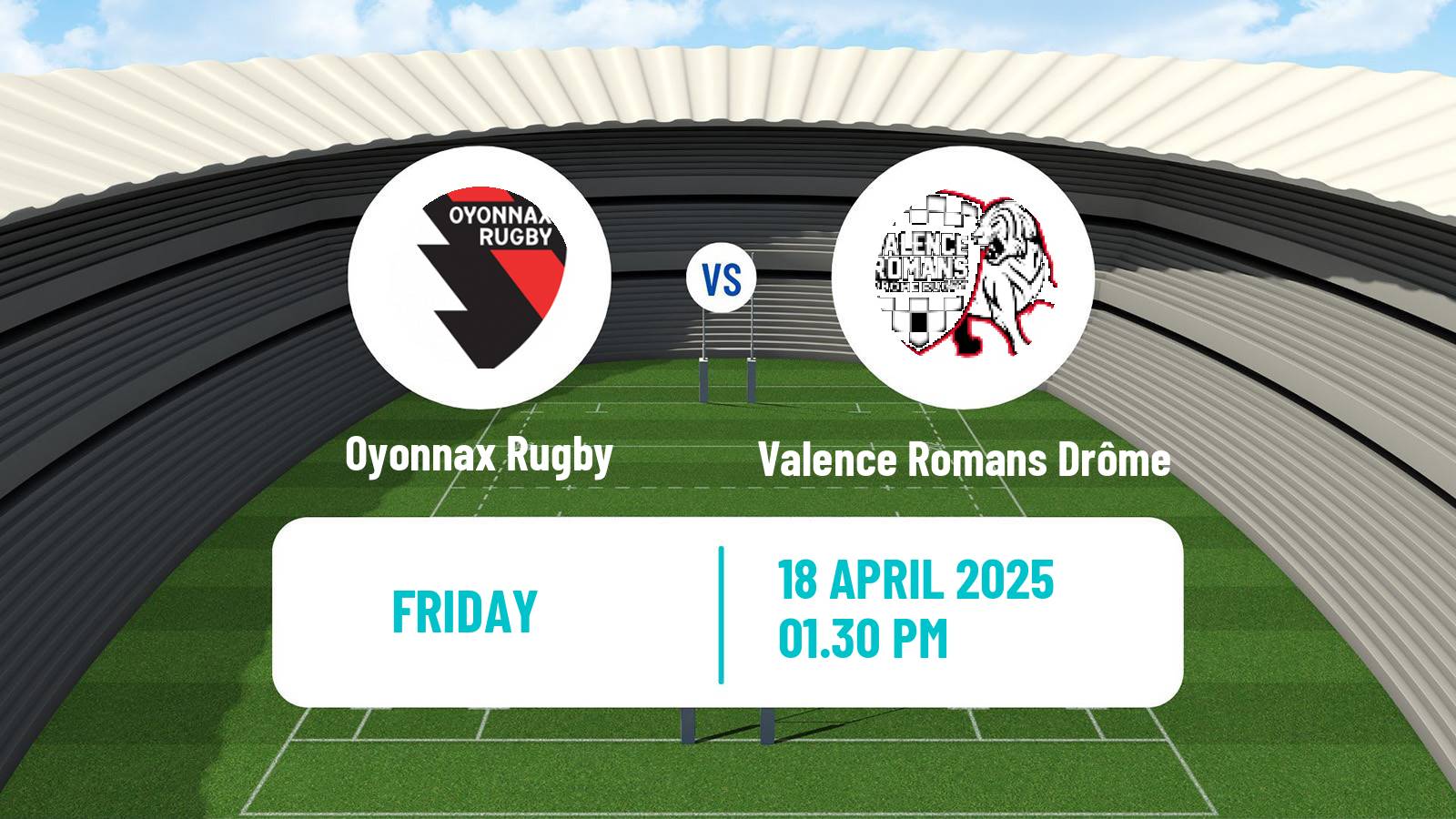 Rugby union French Pro D2 Oyonnax Rugby - Valence Romans Drôme