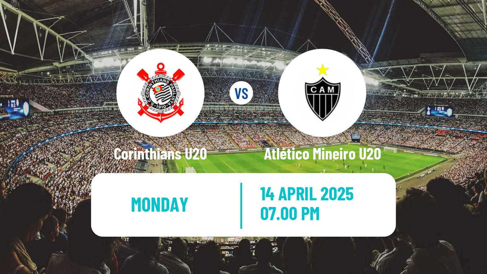 Soccer Brasileiro U20 Corinthians U20 - Atlético Mineiro U20