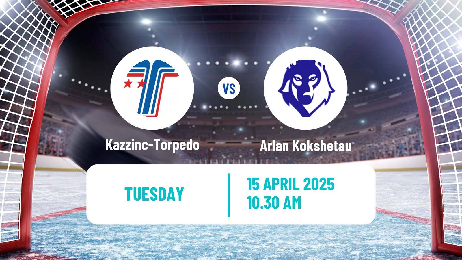 Hockey Kazakh Ice Hockey Championship Kazzinc-Torpedo - Arlan Kokshetau