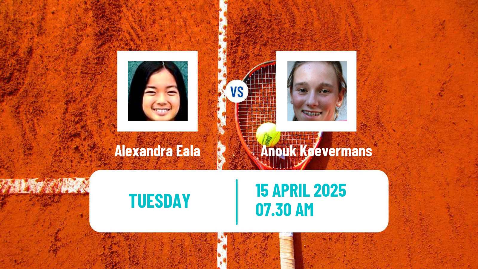 Tennis Oeiras Challenger Women Alexandra Eala - Anouk Koevermans