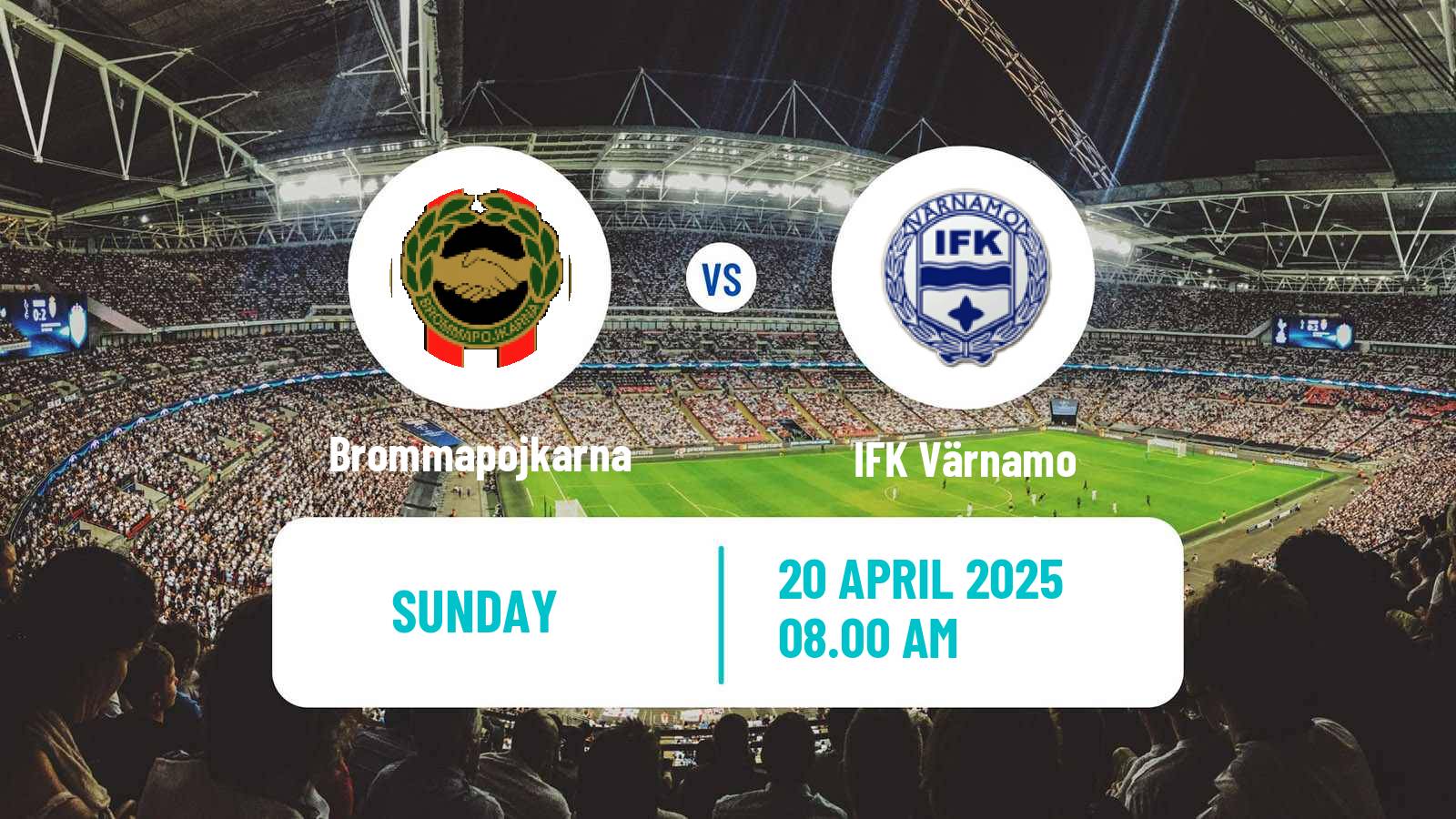 Football Swedish Allsvenskan Brommapojkarna - Värnamo