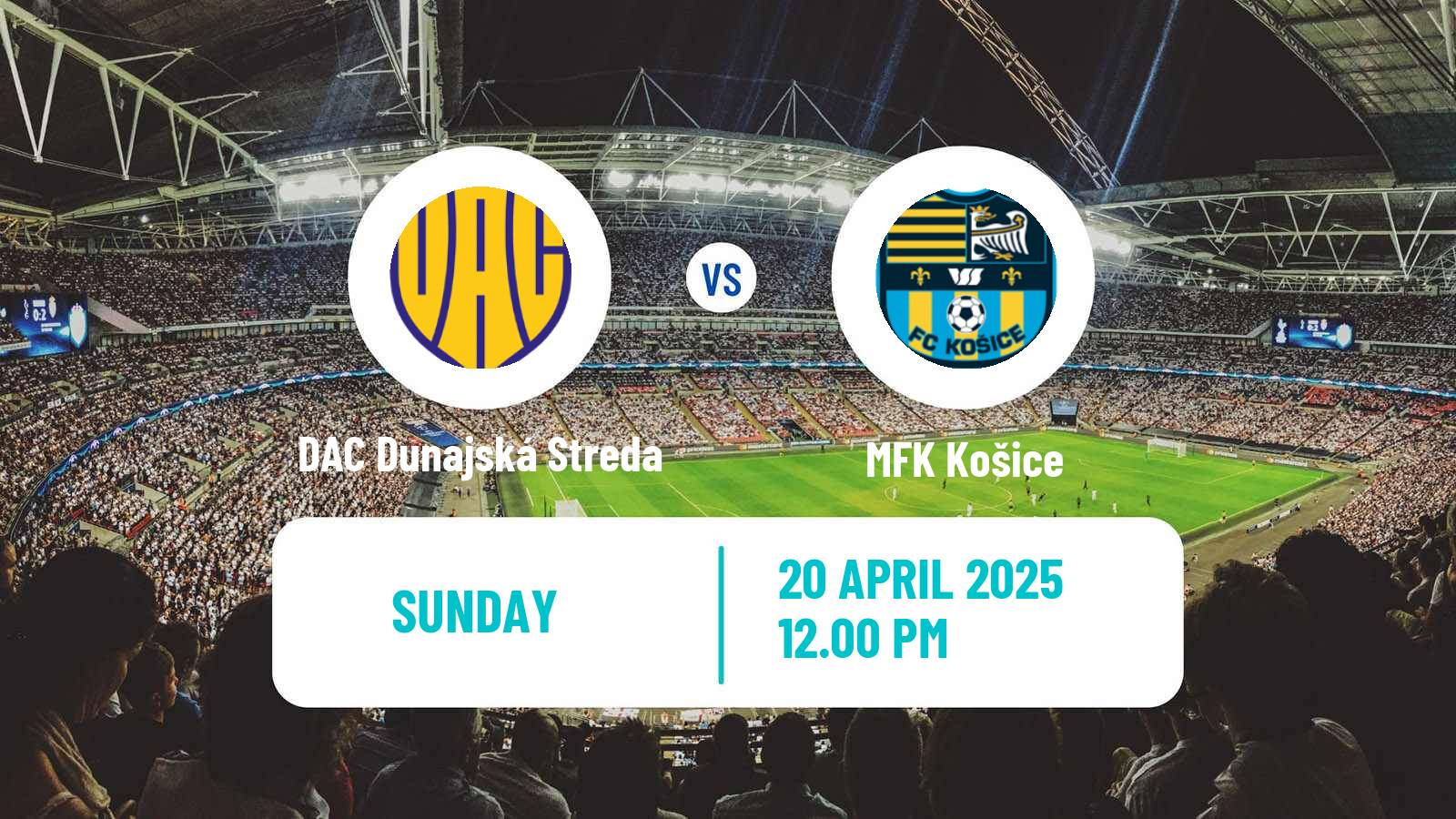 Soccer Slovak Superliga DAC Dunajská Streda - MFK Košice