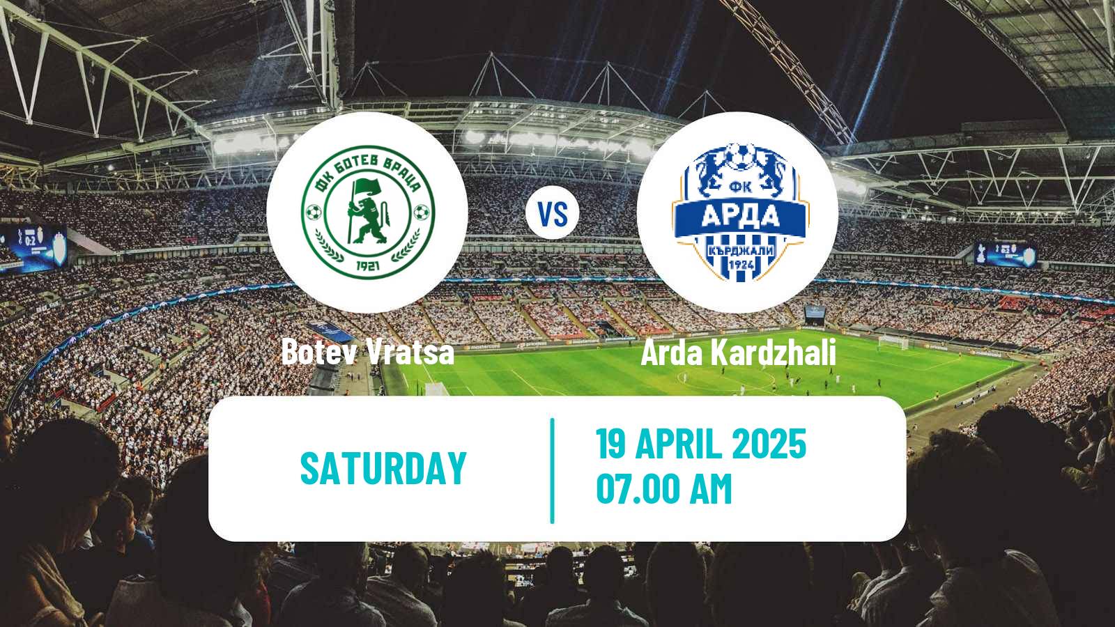 Soccer Bulgarian Parva Liga Botev Vratsa - Arda Kardzhali