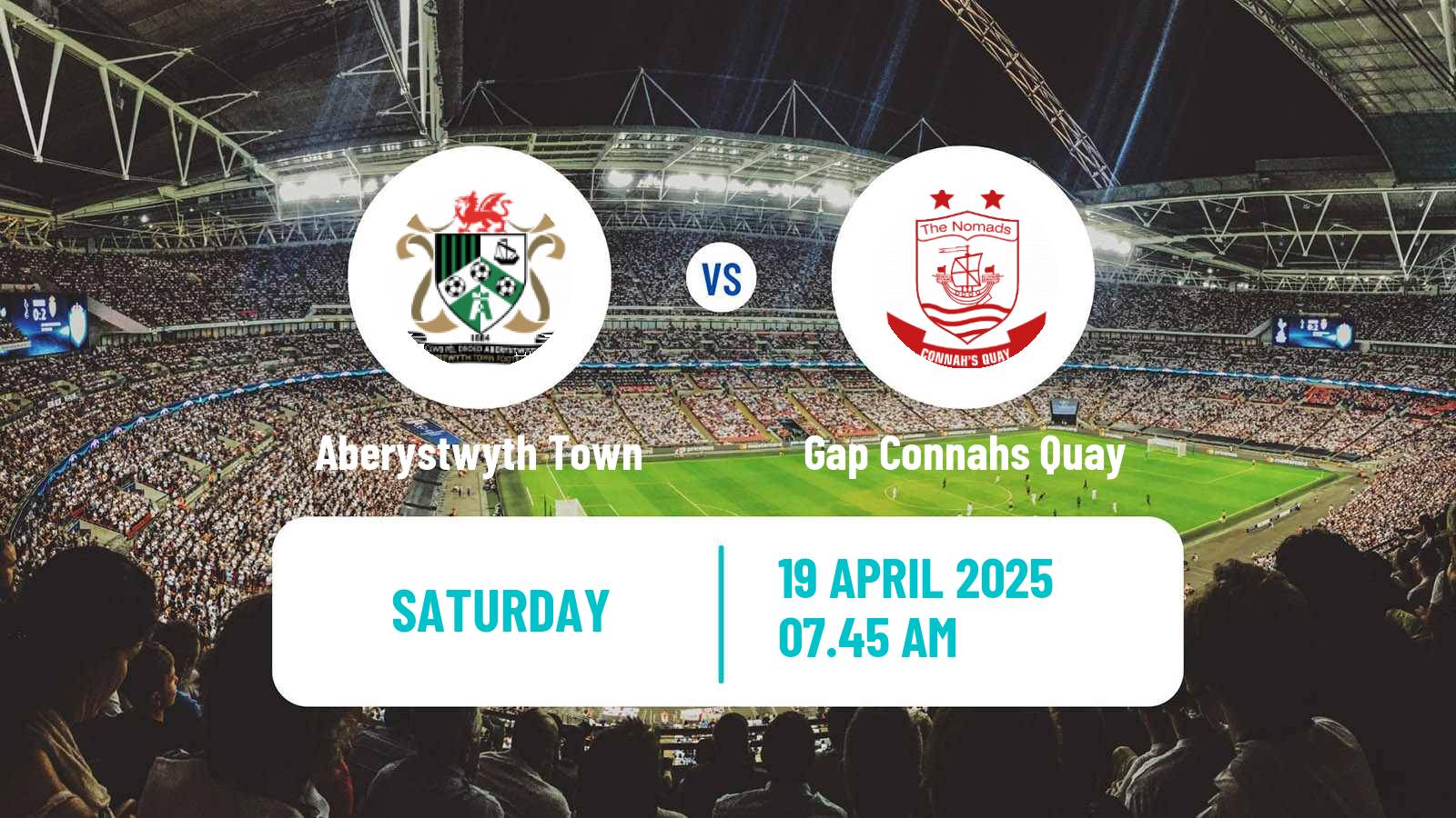 Soccer Welsh Cymru Premier Aberystwyth Town - Gap Connahs Quay