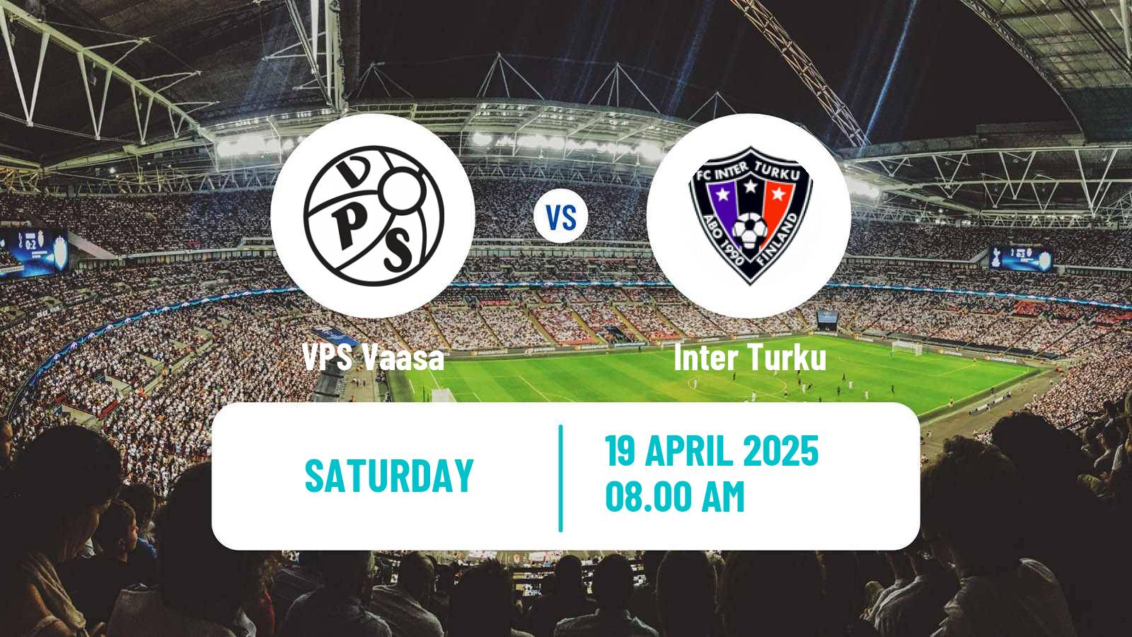 Soccer Finnish Veikkausliiga VPS Vaasa - Inter Turku