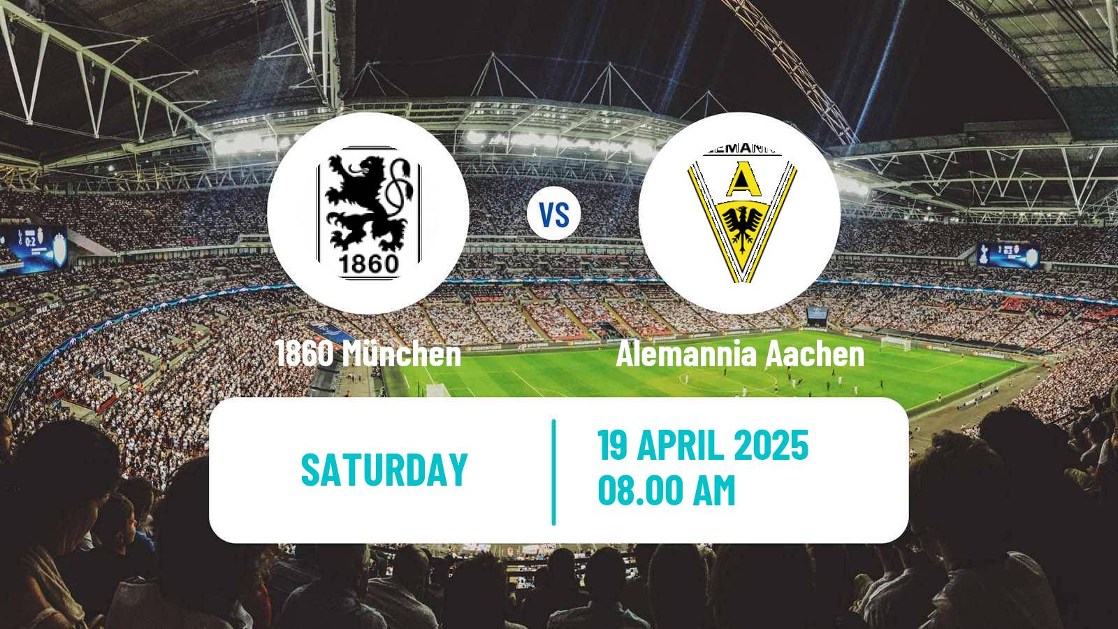 Soccer German 3 Bundesliga 1860 München - Alemannia Aachen