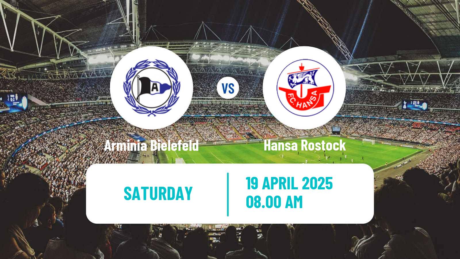 Soccer German 3 Bundesliga Arminia Bielefeld - Hansa Rostock