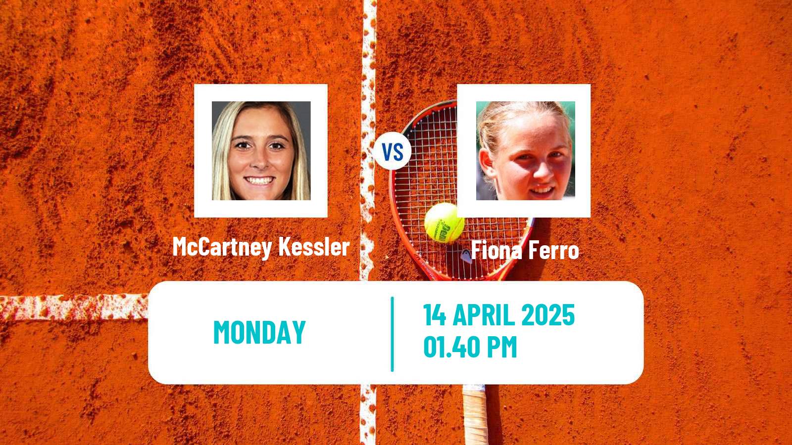 Tennis WTA Rouen McCartney Kessler - Fiona Ferro