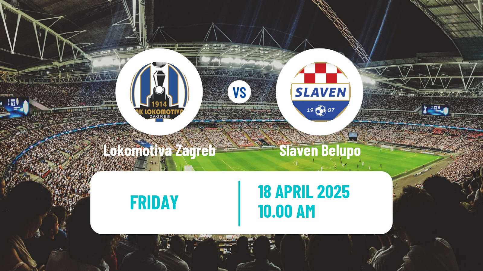 Soccer Croatian HNL Lokomotiva Zagreb - Slaven Belupo