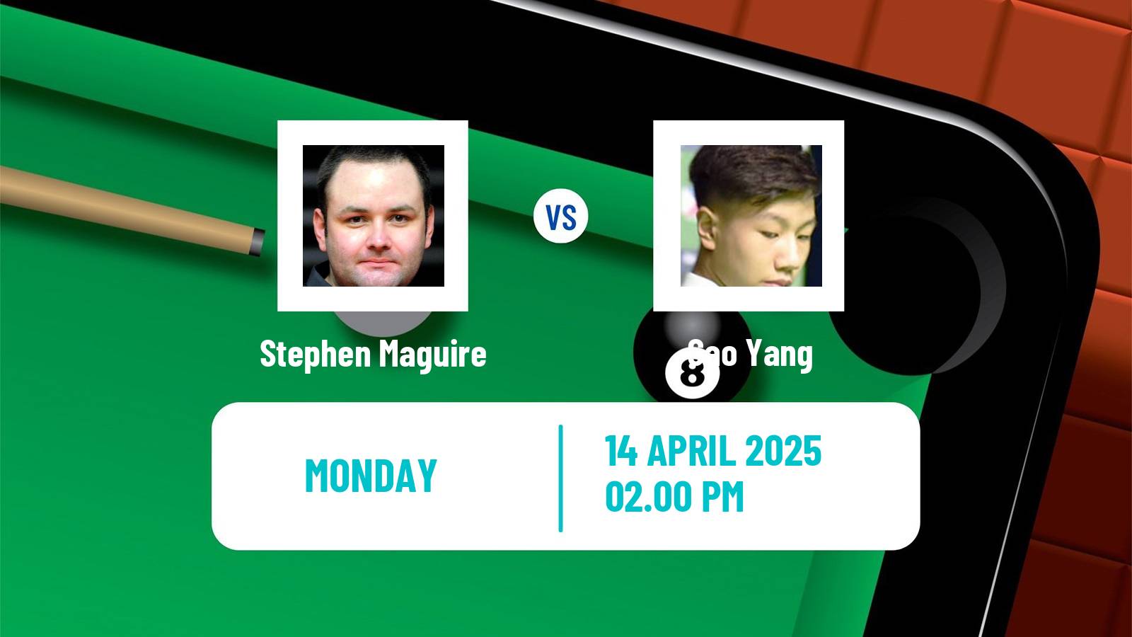 Snooker World Championship Stephen Maguire - Gao Yang