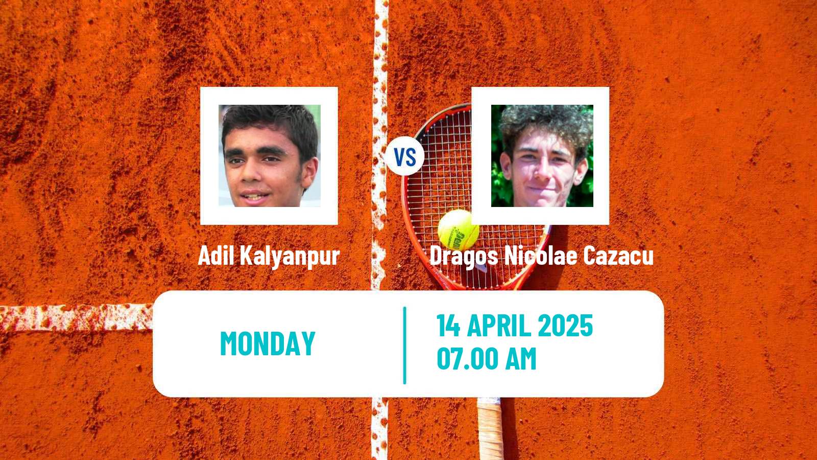 Tennis Abidjan Challenger Men Adil Kalyanpur - Dragos Nicolae Cazacu