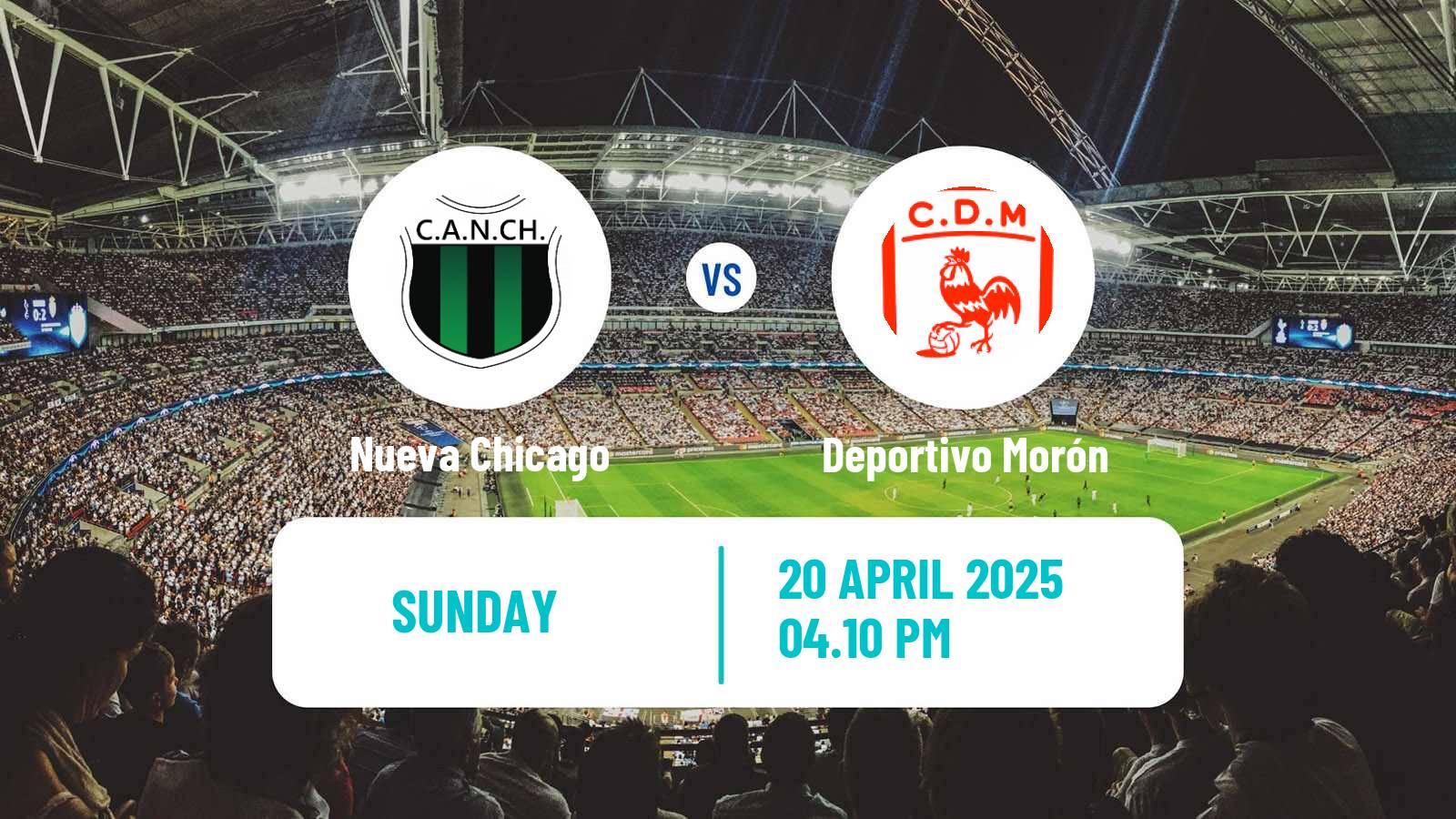Soccer Argentinian Primera Nacional Nueva Chicago - Deportivo Morón