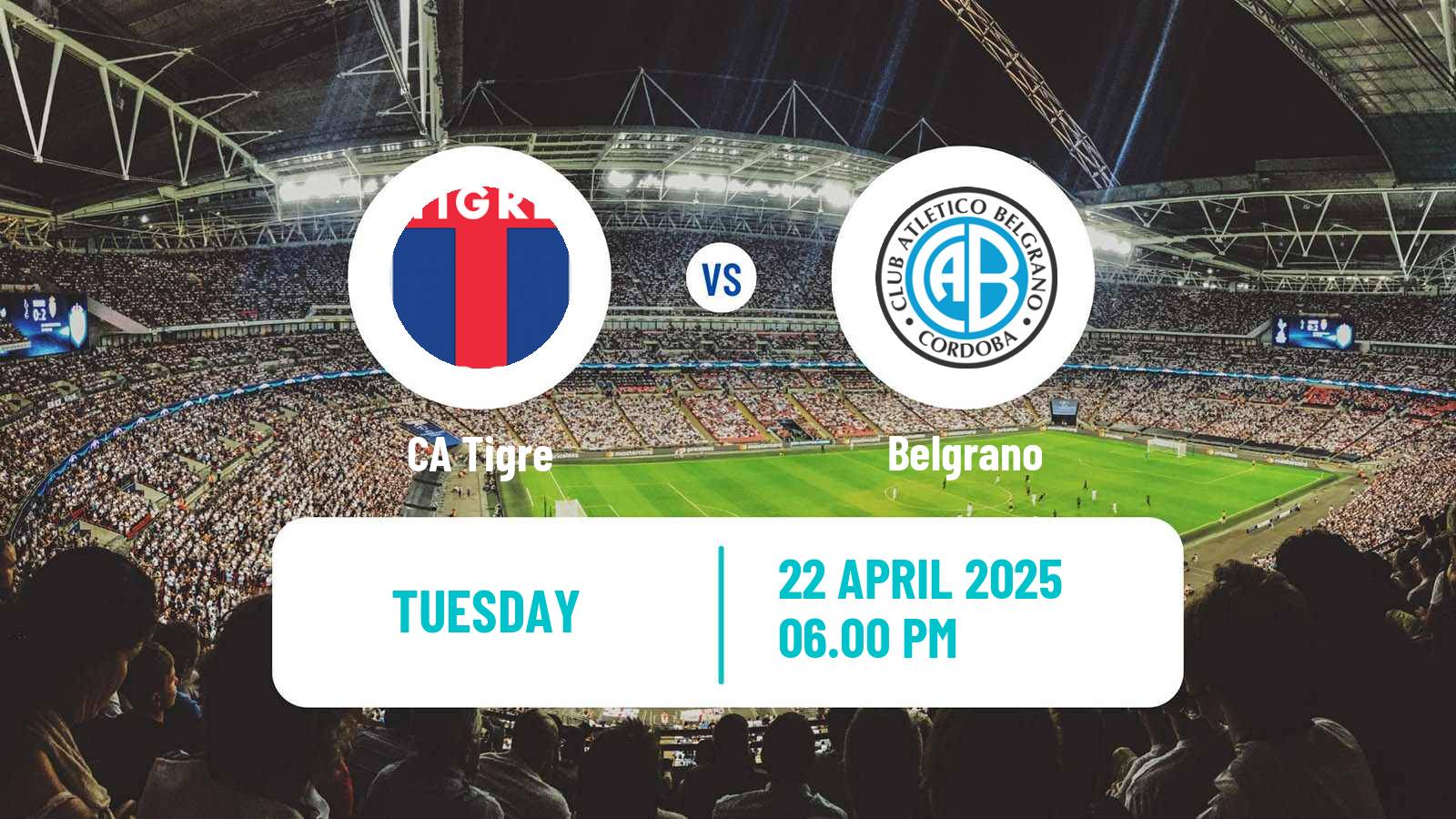 Soccer Argentinian Liga Profesional Tigre - Belgrano
