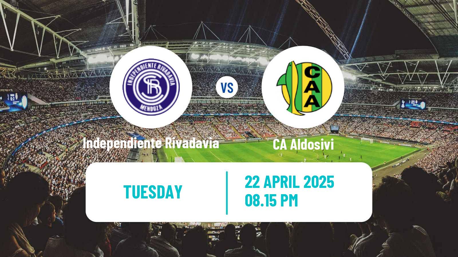 Soccer Argentinian Liga Profesional Independiente Rivadavia - Aldosivi