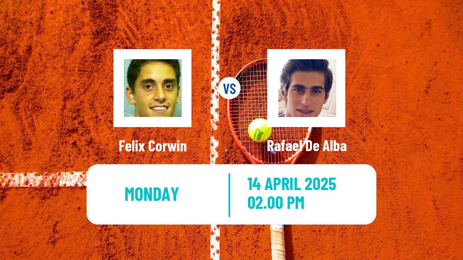 Tennis San Luis Potosi Challenger Men Felix Corwin - Rafael De Alba