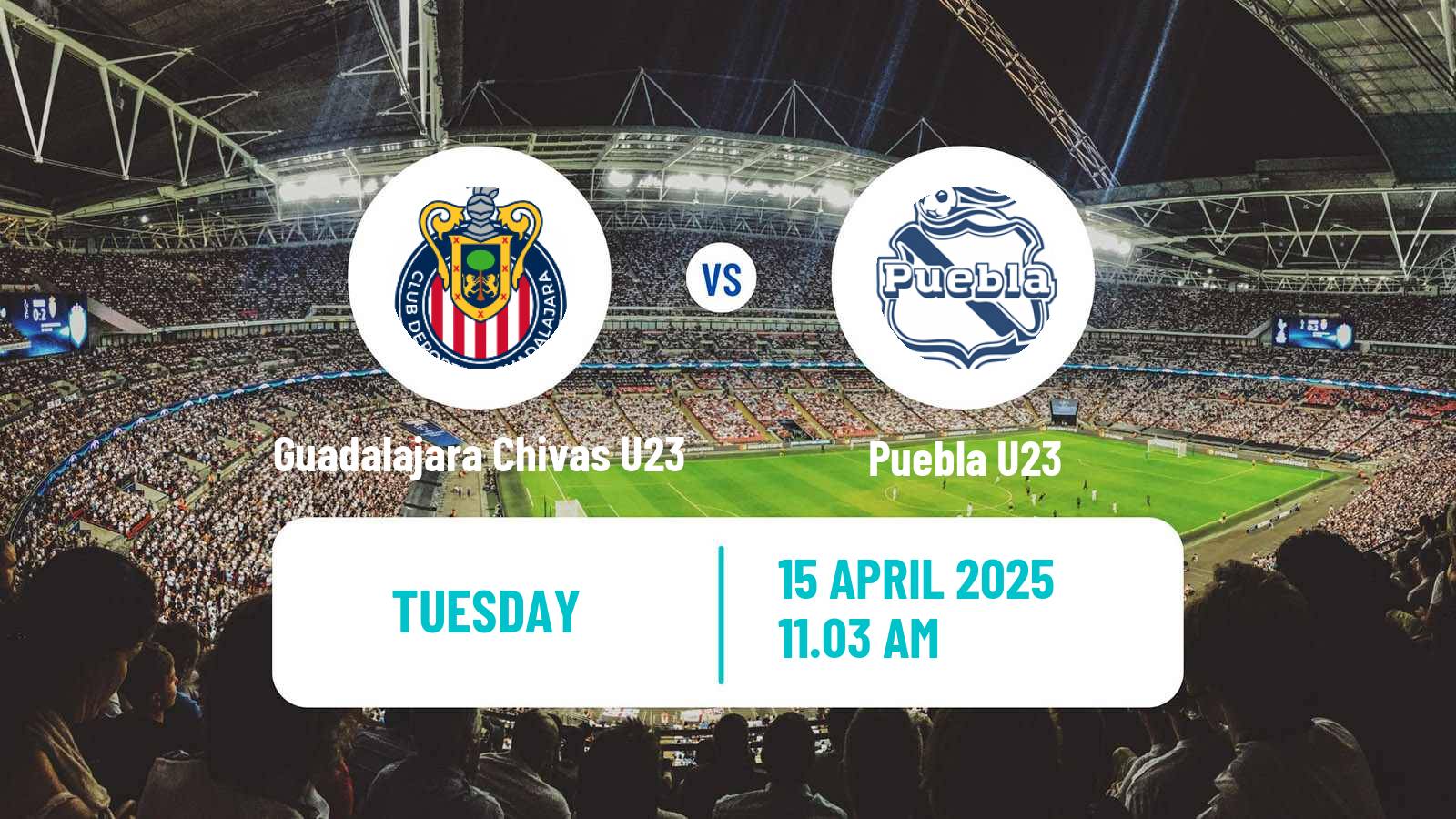 Football Mexican Liga MX U23 Guadalajara Chivas U23 - Puebla U23