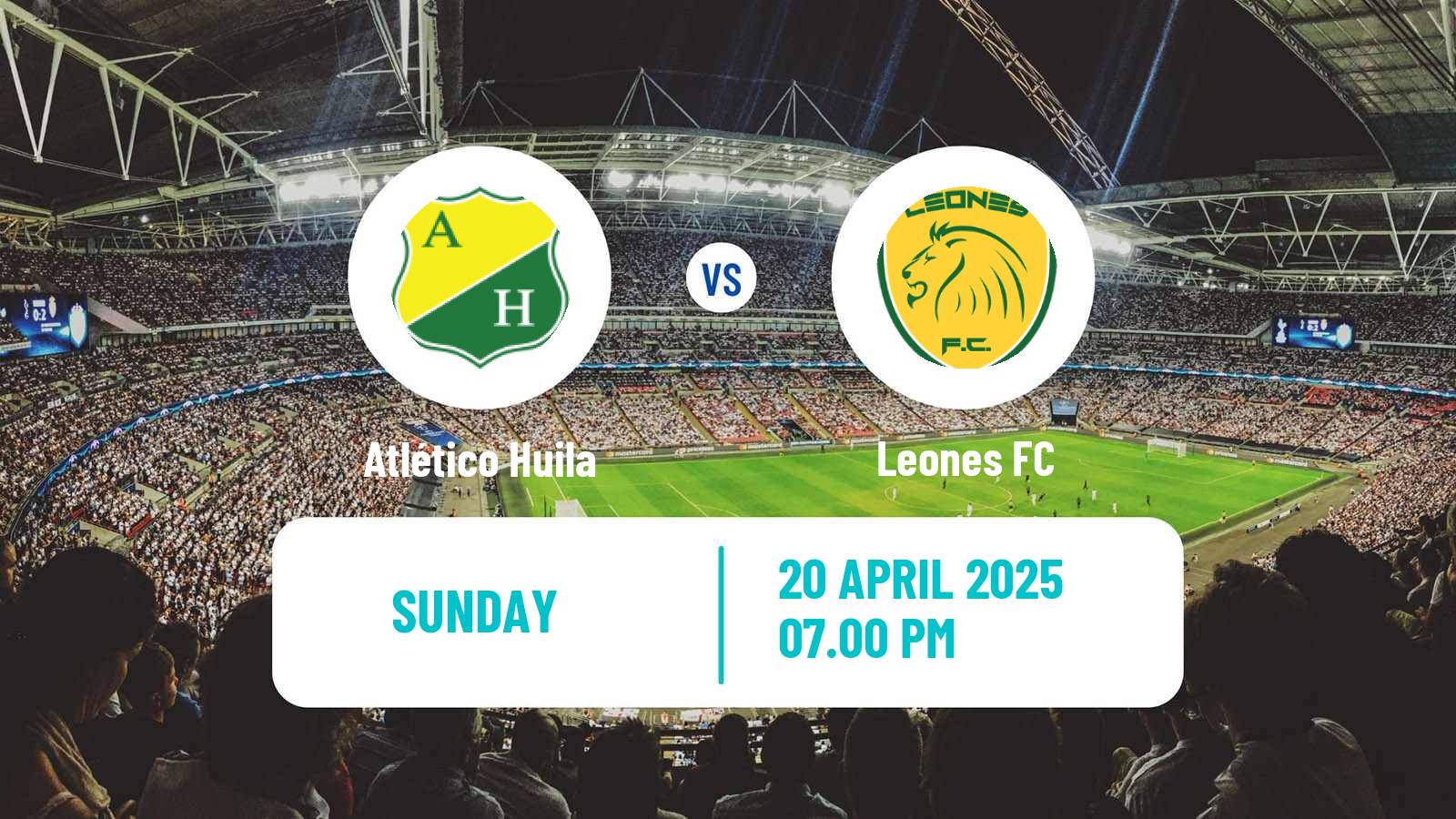 Soccer Colombian Primera B Atlético Huila - Leones