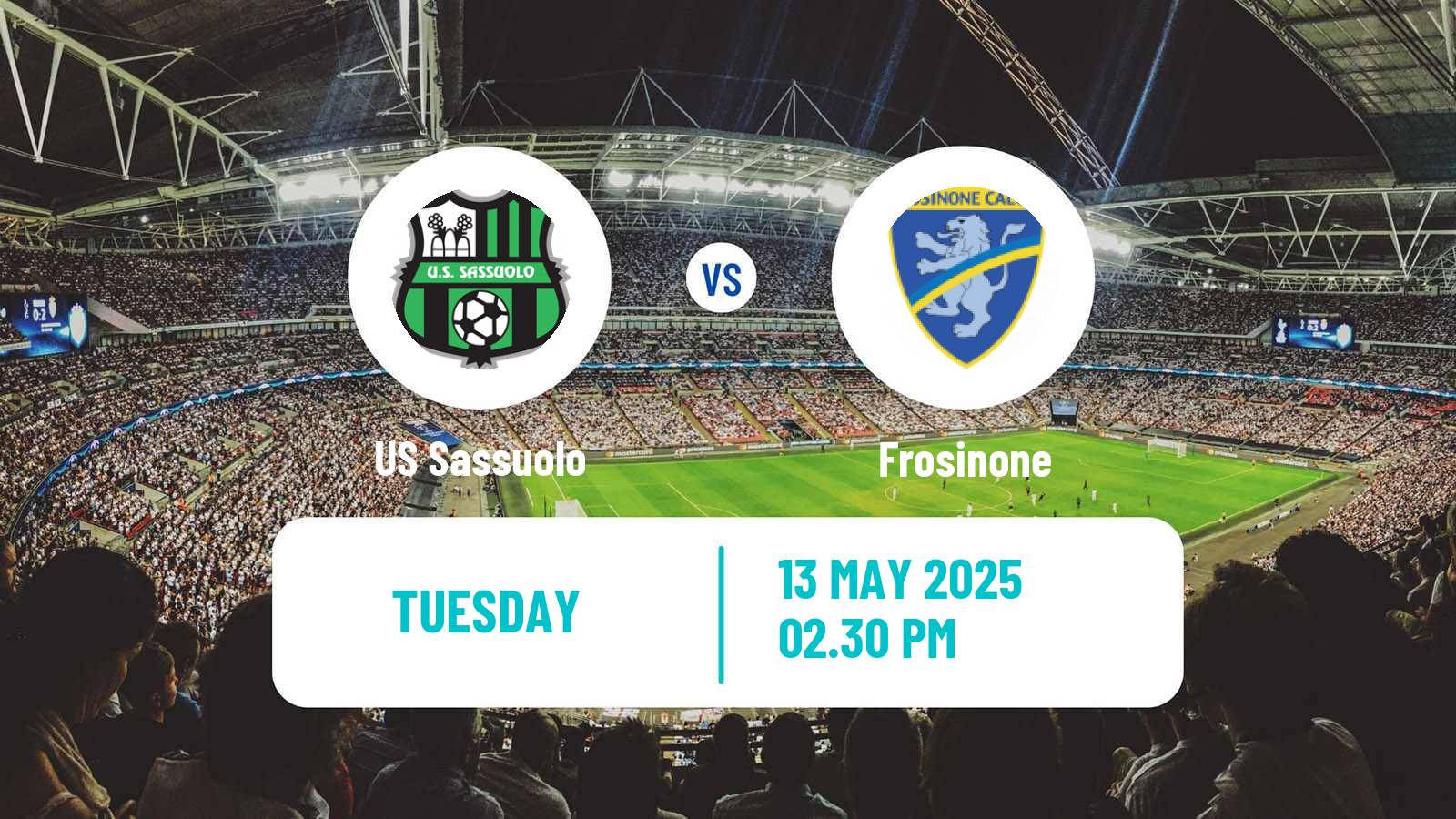 Football Italian Serie B Sassuolo - Frosinone