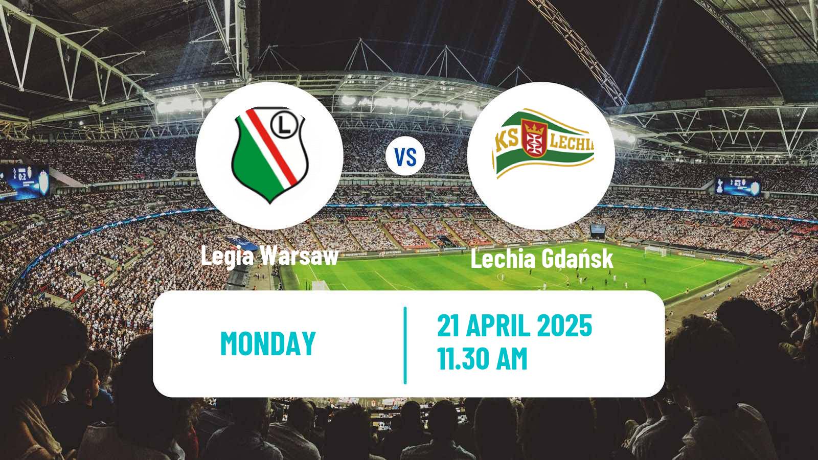 Soccer Polish Ekstraklasa Legia Warsaw - Lechia Gdańsk
