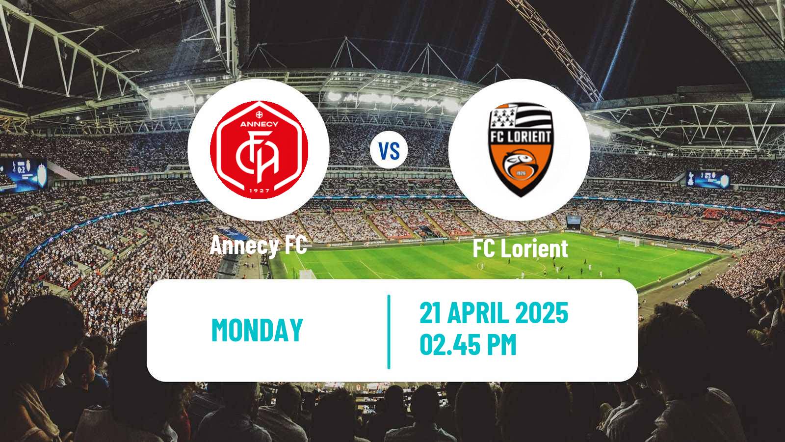 Soccer French Ligue 2 Annecy - Lorient