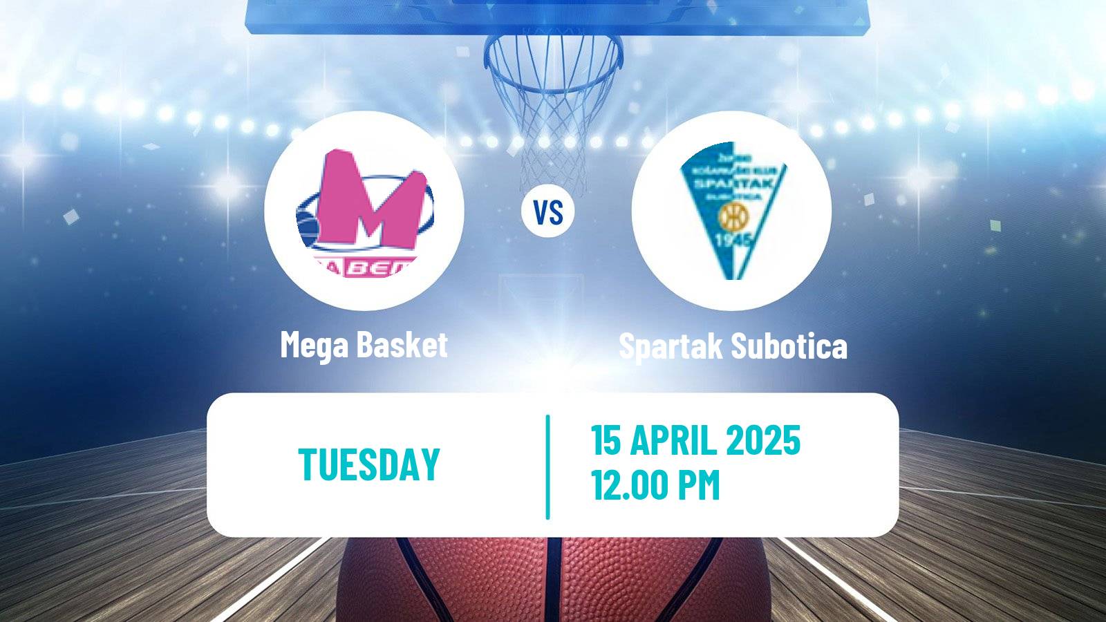 Basketball Adriatic League Mega Basket - Spartak Subotica