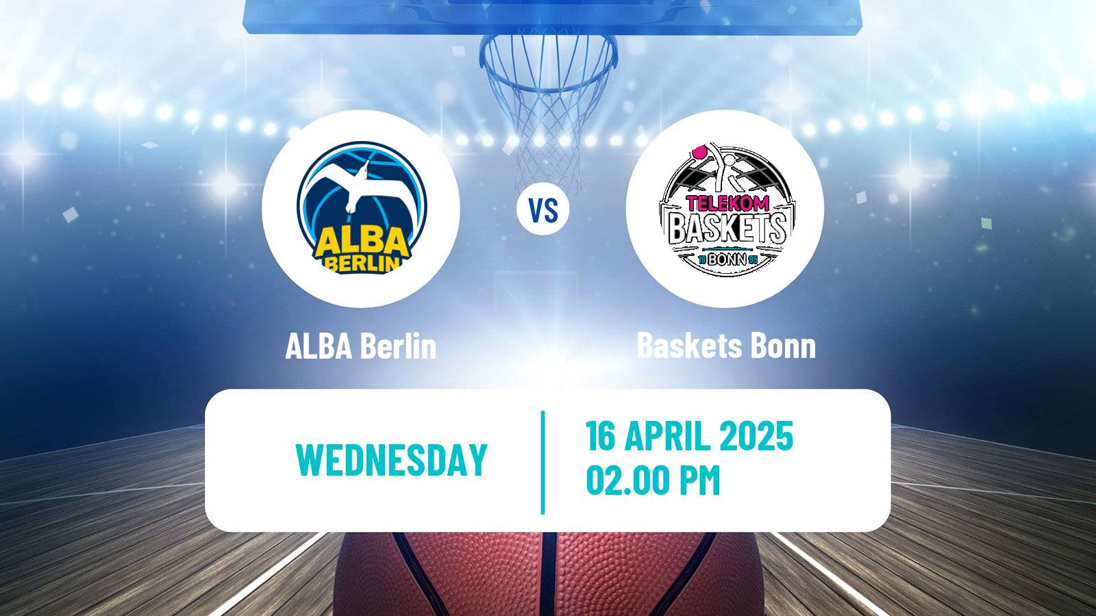 Basketball German BBL ALBA Berlin - Baskets Bonn