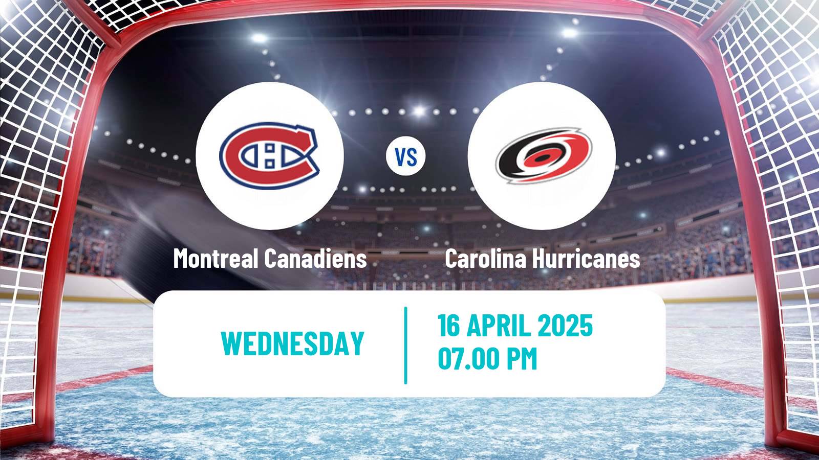 Hockey NHL Montreal Canadiens - Carolina Hurricanes